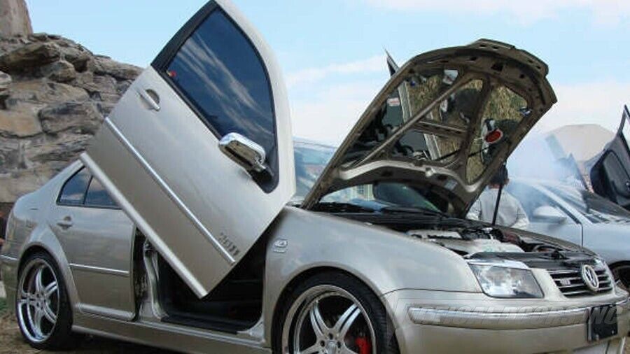 Compatible With Volkswagen Jetta 1991-1998 Bolt on Lambo Doors Vertical Doors Inc Kit