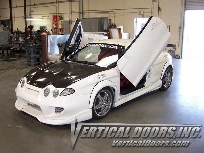Compatible With Hyundai Tiburon 2000-2001 Bolt on Lambo Doors Vertical Doors Inc Kit