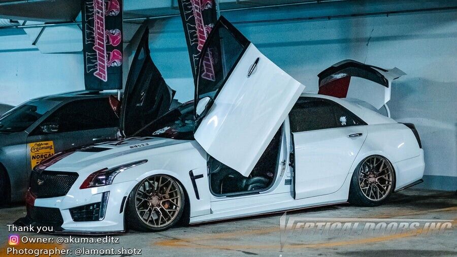 Compatible With Cadillac CTS 2014-2019 4DR Bolt on Lambo Doors Vertical Doors Inc Kit