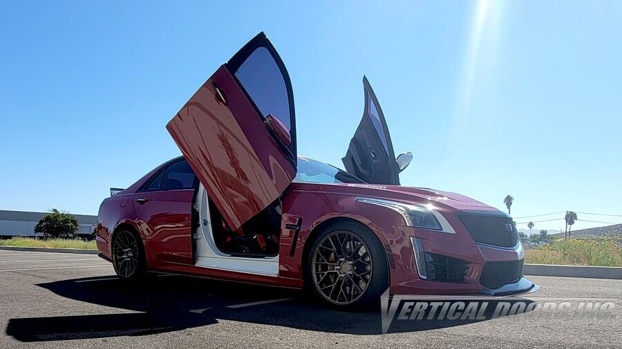 Compatible With Cadillac CTS 2014-2019 4DR Bolt on Lambo Doors Vertical Doors Inc Kit