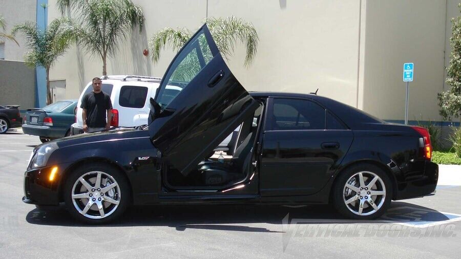 Compatible With Cadillac CTS 2002-2007 4DR Bolt on Lambo Doors Vertical Doors Inc Kit