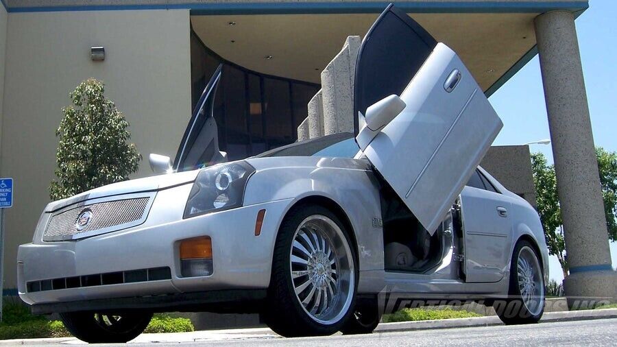 Compatible With Cadillac CTS 2002-2007 4DR Bolt on Lambo Doors Vertical Doors Inc Kit