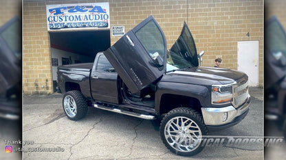 Compatible With Chevrolet Silverado 14-18 Bolt on Lambo Doors Vertical Doors Inc