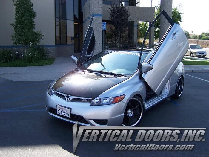 Compatible With Honda Civic 2006-2011 2DR Bolt on Lambo Doors Vertical Doors Inc