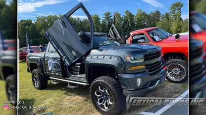 Compatible With Chevrolet Silverado 14-18 Bolt on Lambo Doors Vertical Doors Inc