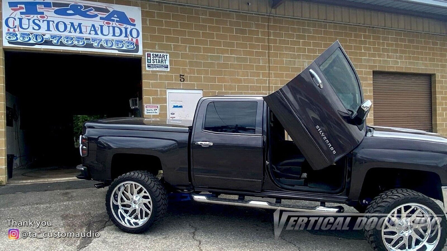 Compatible With Chevrolet Silverado 14-18 Bolt on Lambo Doors Vertical Doors Inc