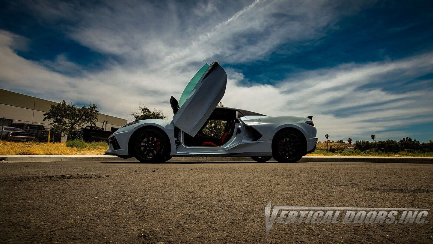 Compatible With Chevrolet Corvette C8 20-23 Bolt on Lambo Doors Vertical Doors Inc