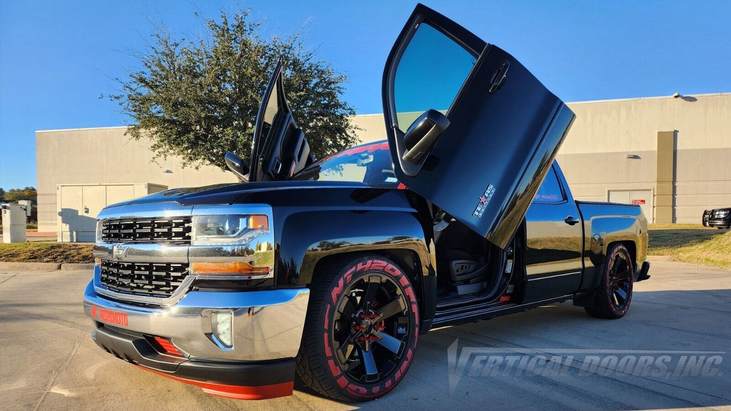 Compatible With Chevrolet Silverado 14-18 Bolt on Lambo Doors Vertical Doors Inc